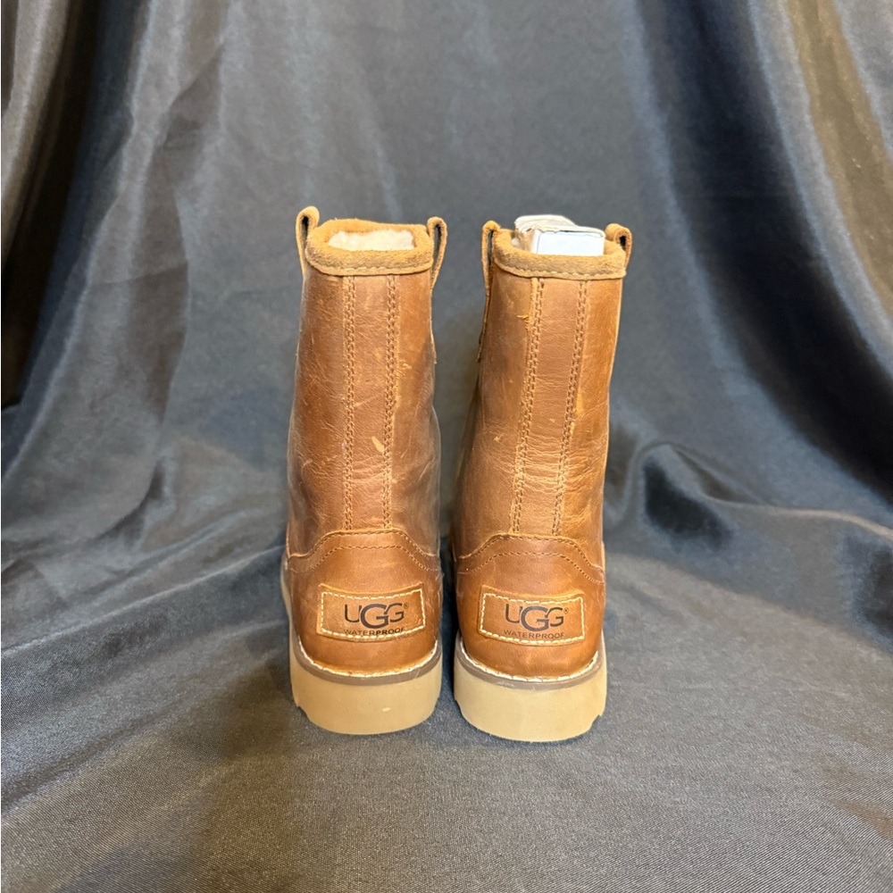 UGG Tan Suede Shearling Boots